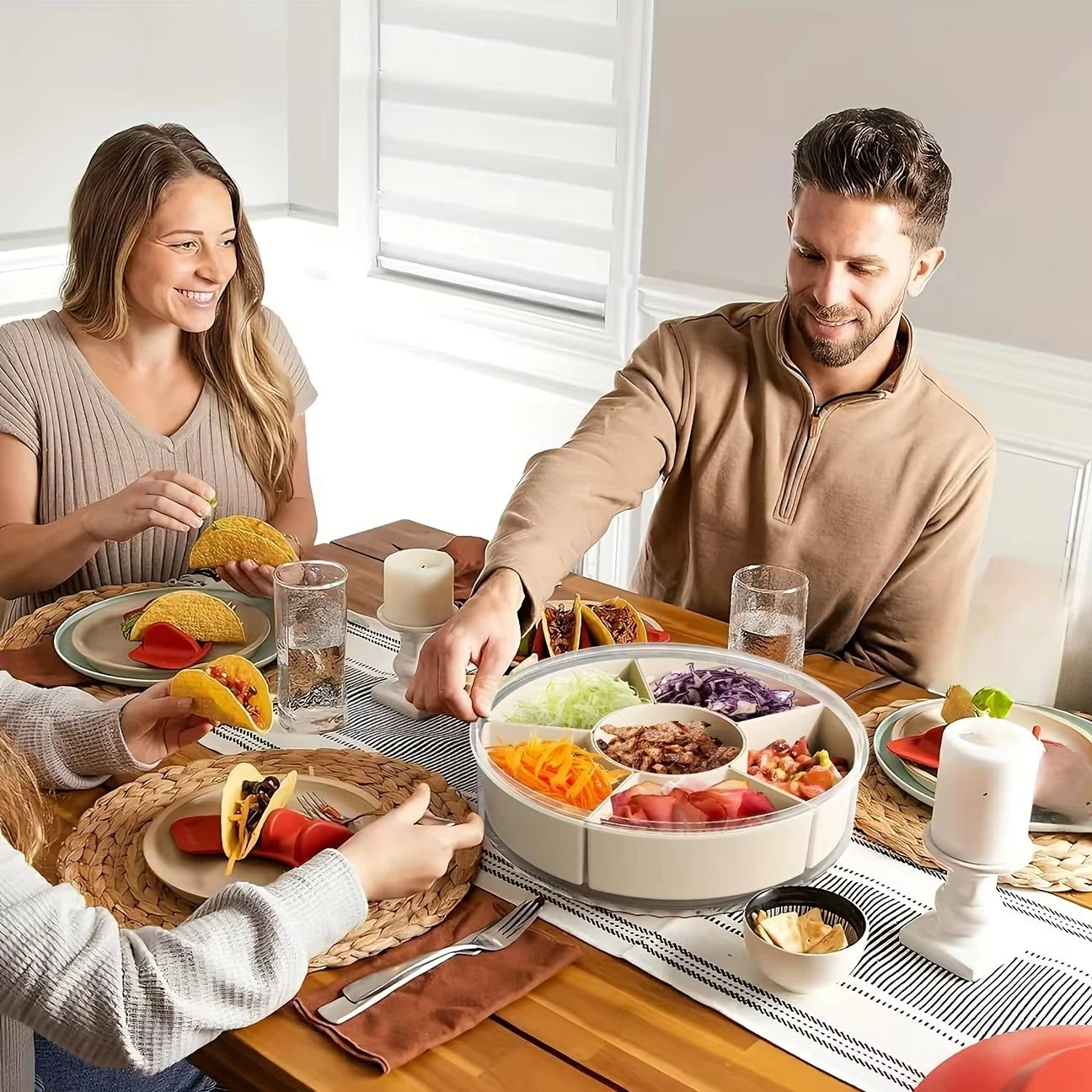 Spin & Serve Snack Tray