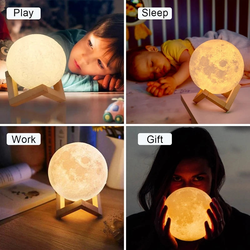 Starlit Glow Moon Lamp