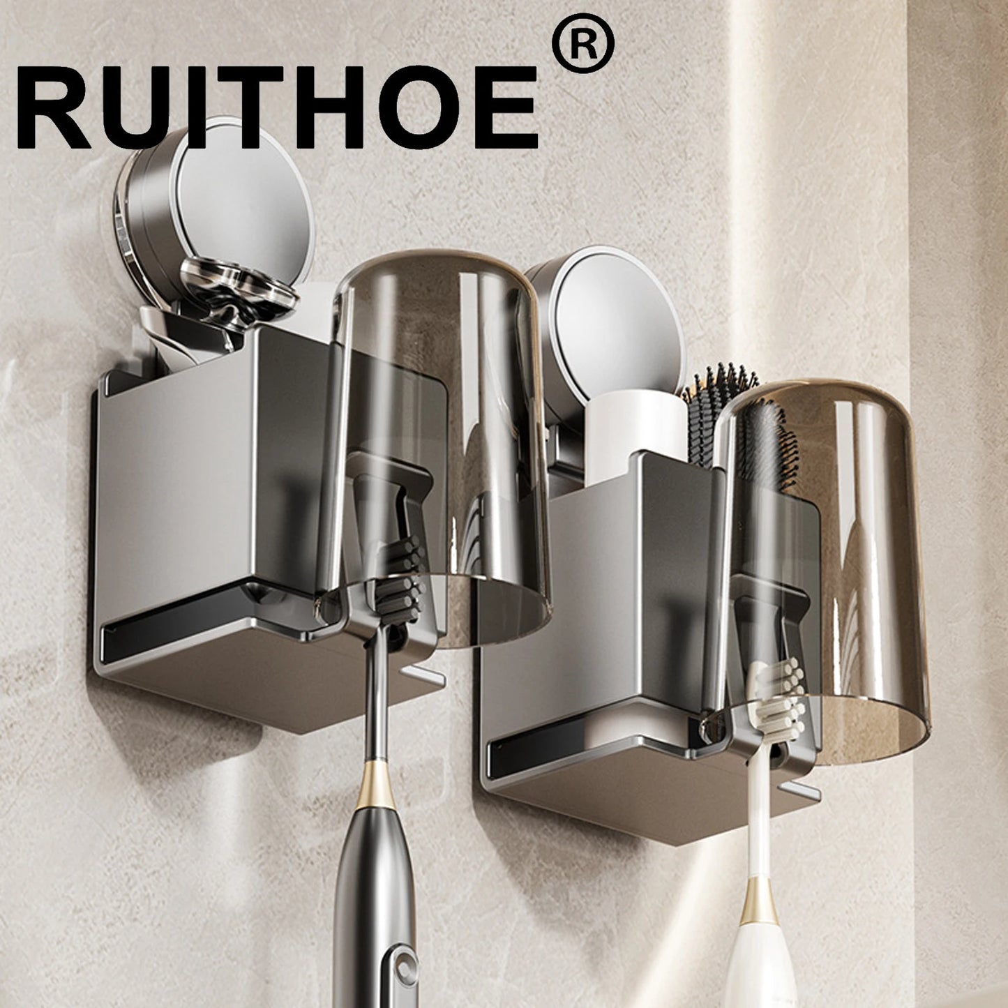 Easy Wall Toothbrush Organizer